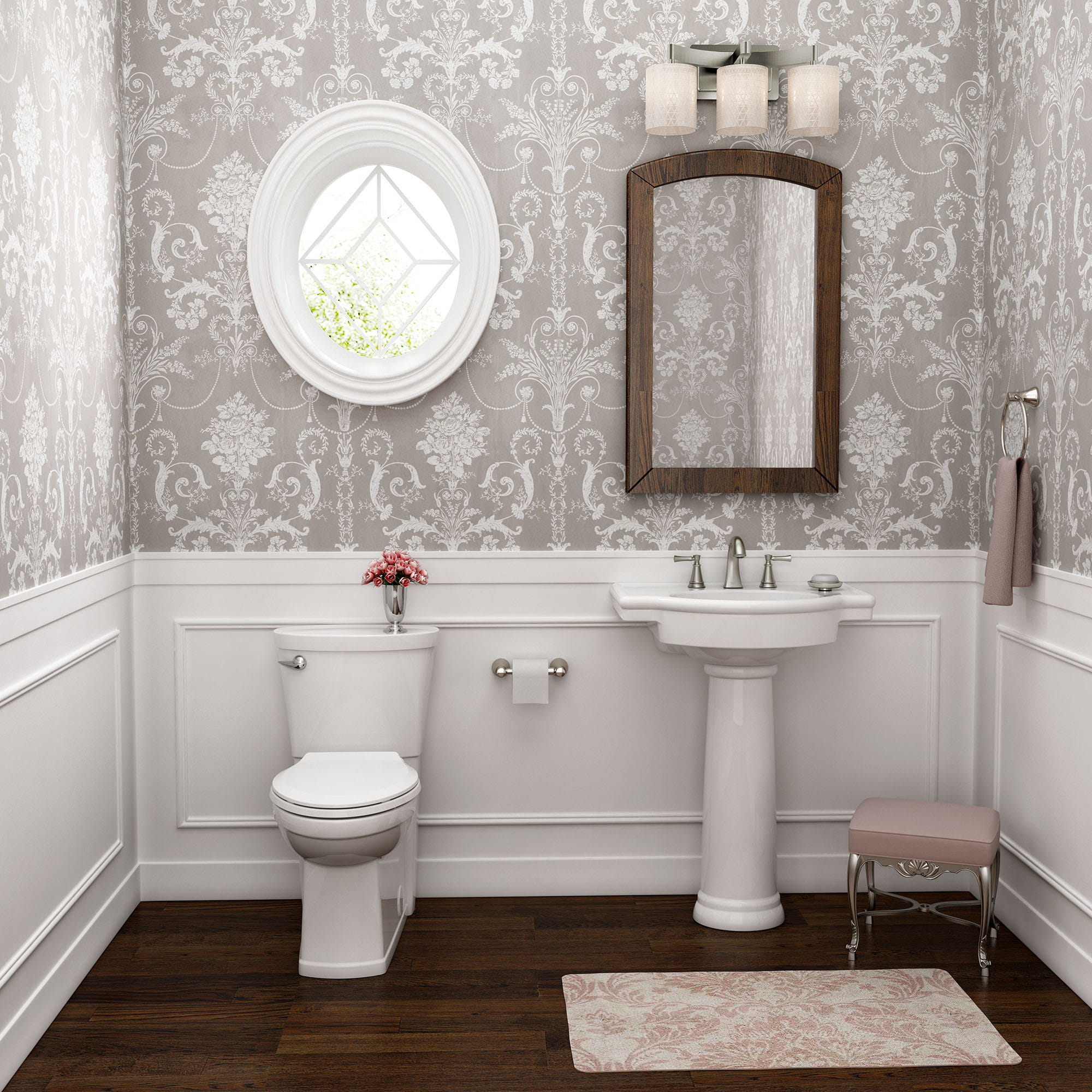 1.6 GPF/6.0 LPF Left Trip Lever Chair Height ElongatedFront